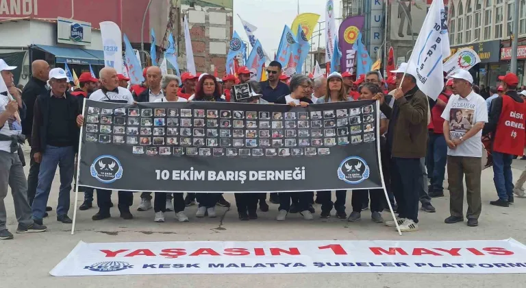 Malatya’da 1 Mayıs kutlandı