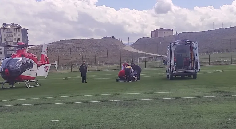 Malatya’da ambulans helikopter 76 yaşındaki hasta için havalandı